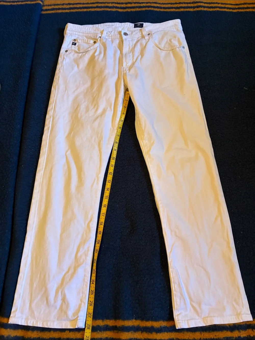 AG Adriano Goldschmied White the graduate tailored leg jeans